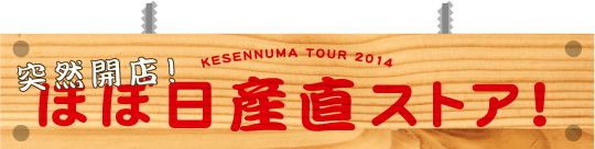 KESENNUMA TOUR 2014 突然開店！ ほぼ日産直ストア！