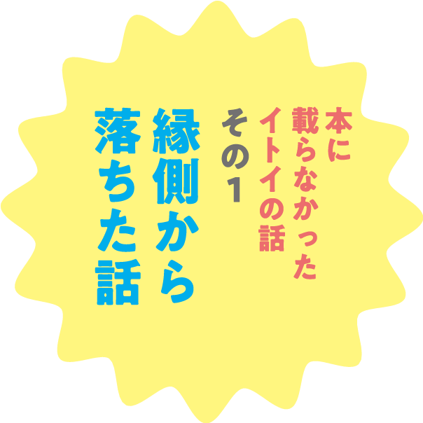 本に載らなかったイトイの話　その１　縁側から落ちた話