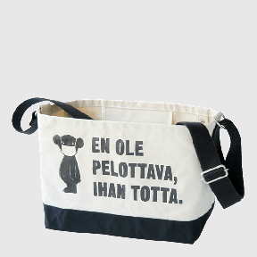 こわくないくまのキャンバスバッグ