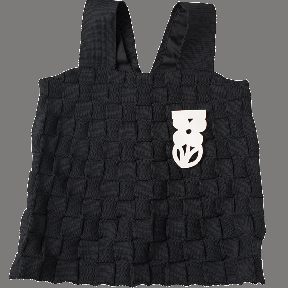 四角柄のニットのベスト