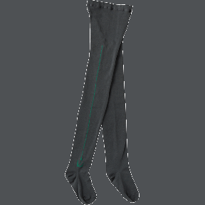 ユリとチューリップのタイツ（グレー）