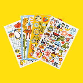 ほぼ日のなつかシール（4枚セット）