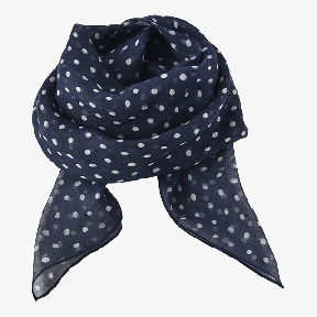 リュシオル（紺地に白のドット）