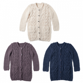 ベビーアルパカのロングカーディガン