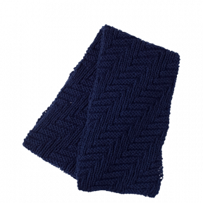 紺のバルキーマフラー