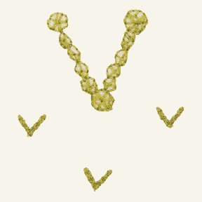 YさんとOさんのABCワッペン（V）