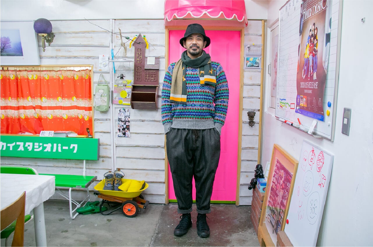 身長：179cm
着用アイテム：Traveller’s Sweater Size2（Heath）