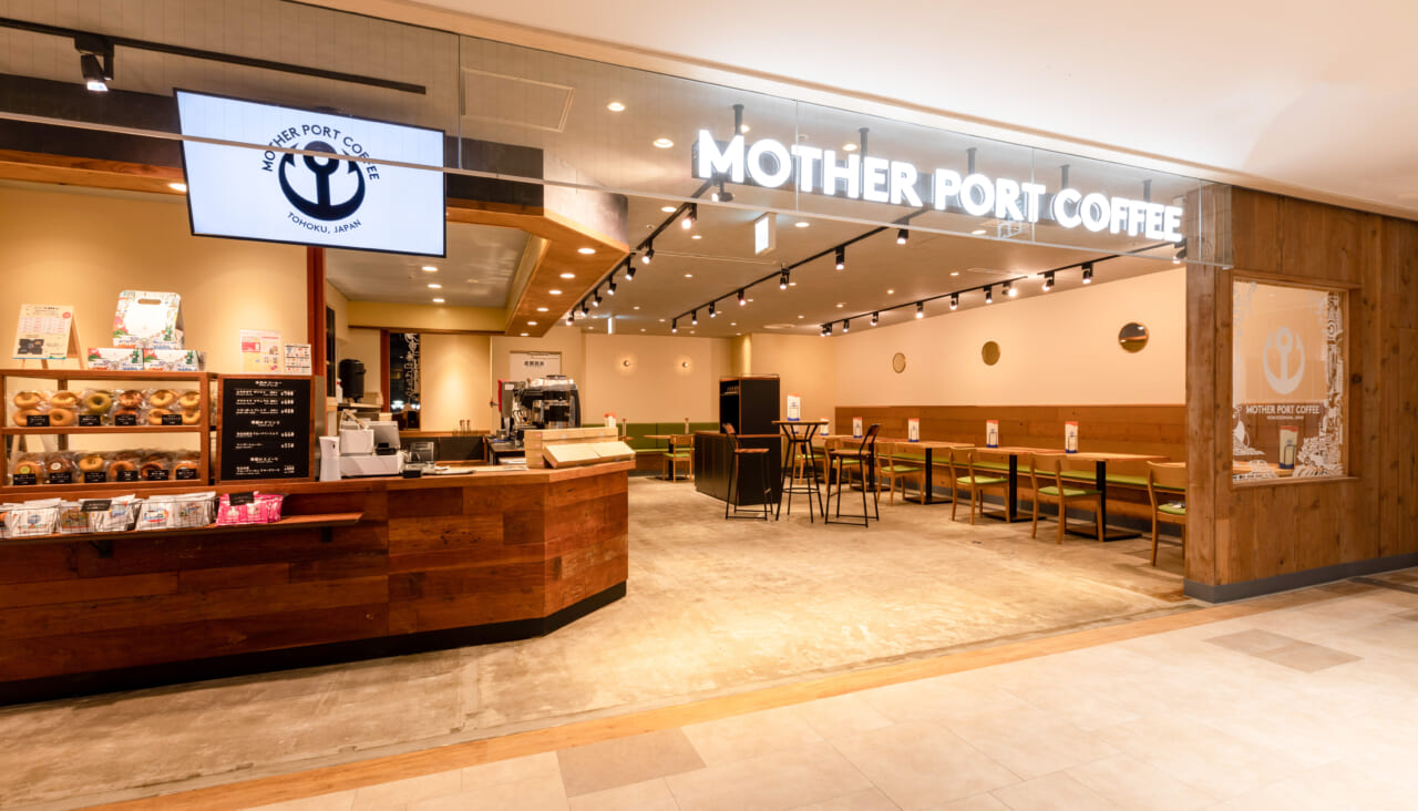 ▲アンカーコーヒー　エスパル仙台店（MOTHER PORT COFFEE）