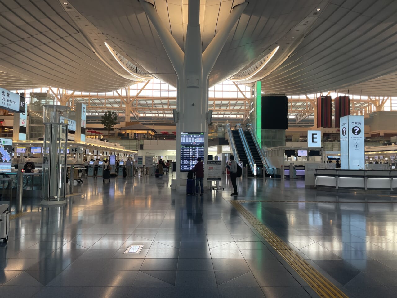 ▲久しぶりの羽田空港。