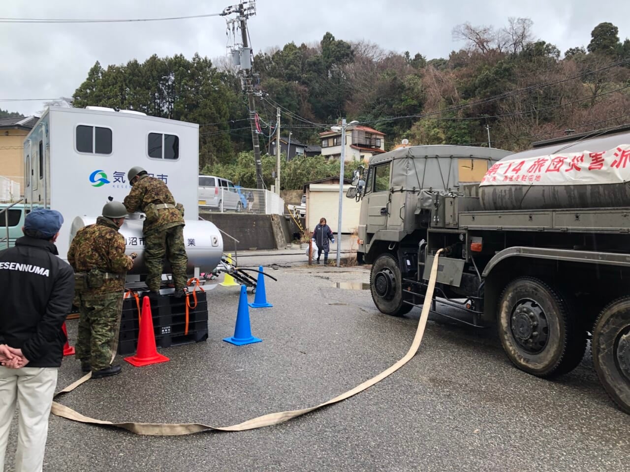 自衛隊による給水