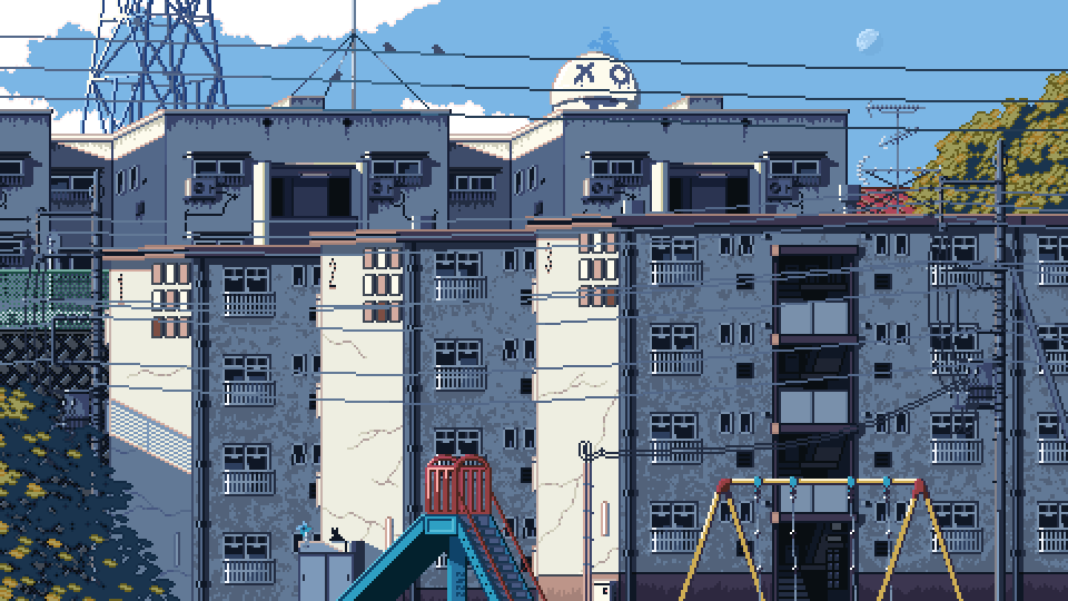 『街の群像』2022年制作（480 × 270pix）