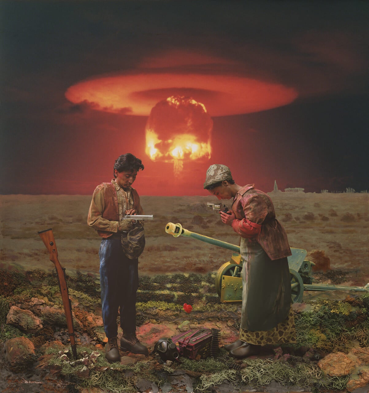 森村泰昌《Brothers（A Late Autumn Prayer）》1991 鳥取県立美術館