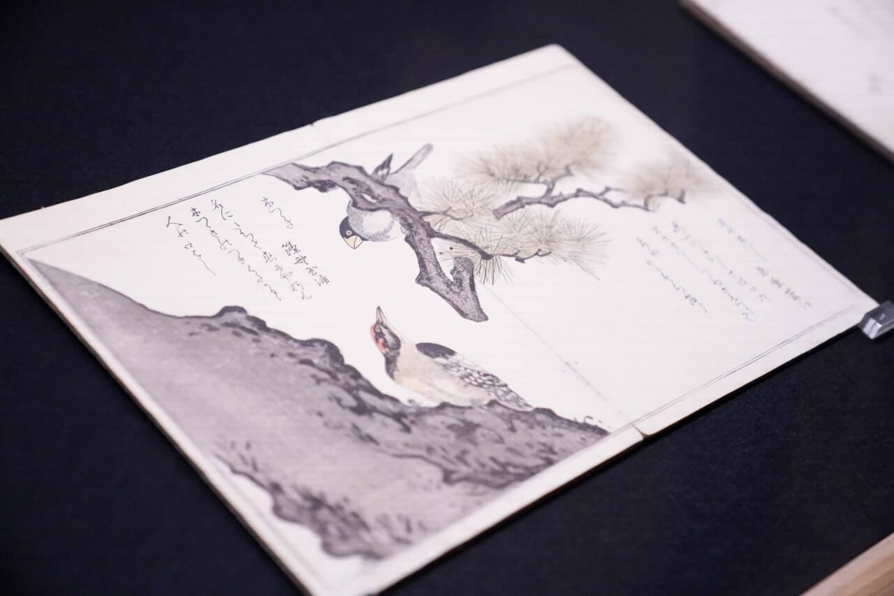 ▲『百千鳥狂歌合』（千葉市美術館蔵）