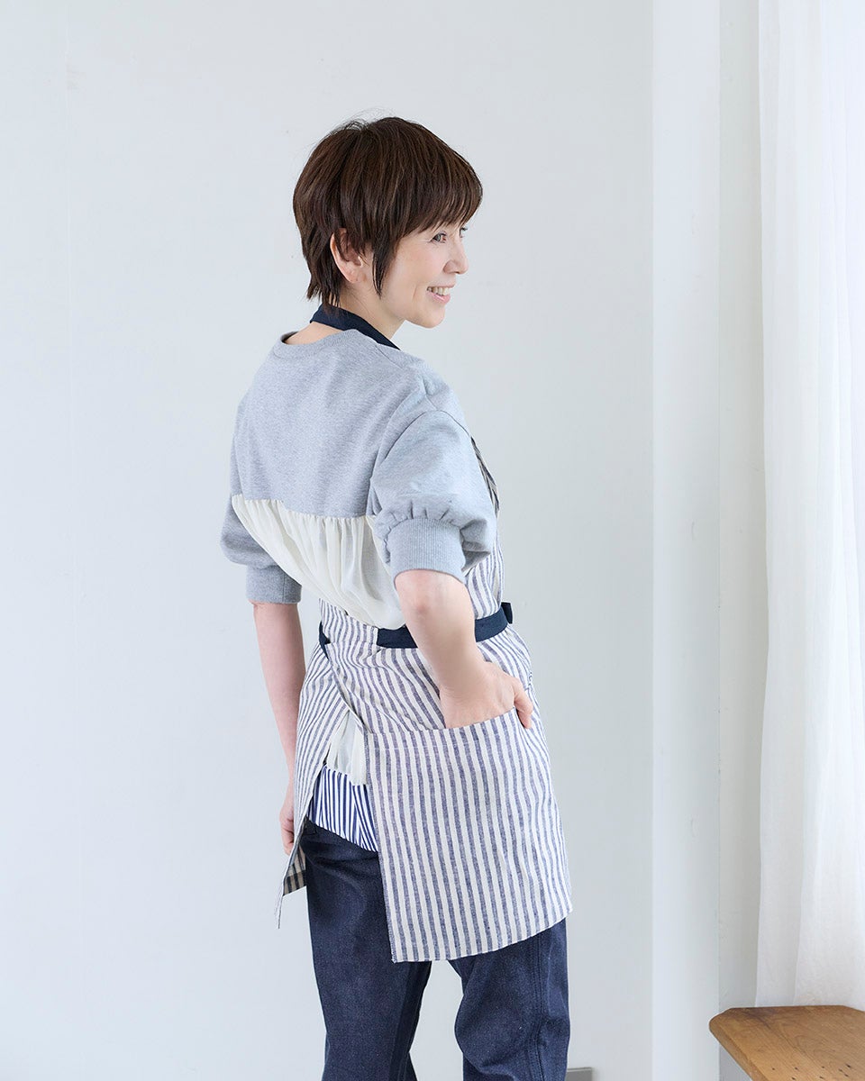 petit tablier　MORNING STRIPE