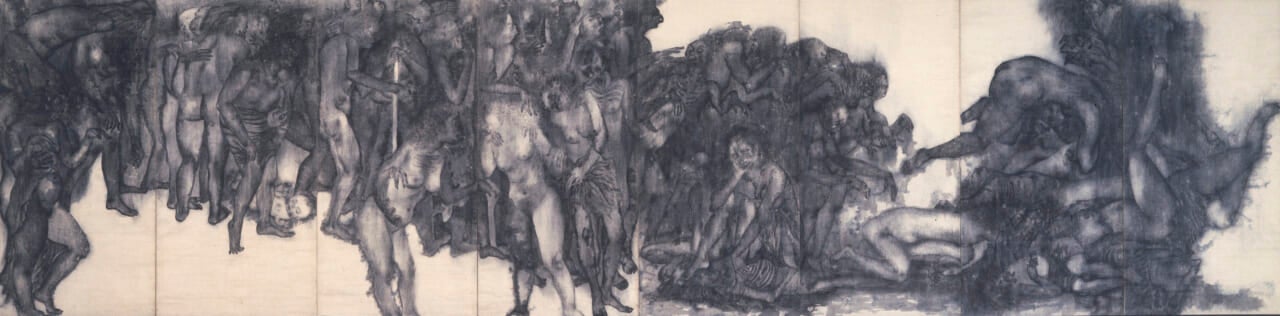 丸木位里、丸木俊《原爆の図　第1部「幽霊」》（再制作版）1950頃　広島市現代美術館蔵