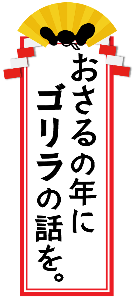 おさるの年にゴリラの話を。