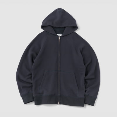 メンズ ジップパーカ ミッドナイトブルー