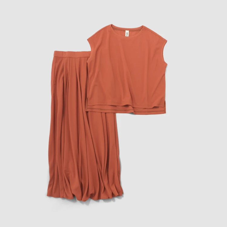 フレフレ・ツーピース テラコッタ