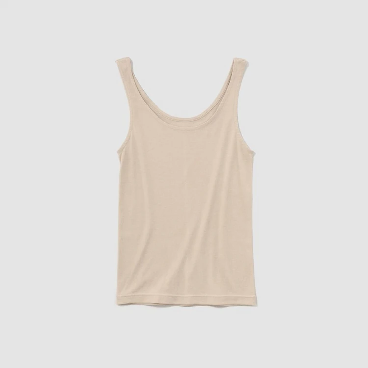 〈O2〉×アサメリー レディス タンクトップ モカベージュ