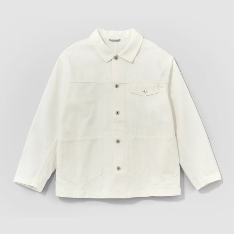〈O2〉DENIM メンズ デイリージャケット ホワイト
