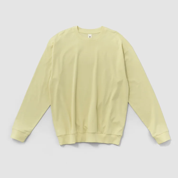 〈O2〉Tee "Rosy"  ジェンダーレス ロングスリーブＴ クリームイエロー