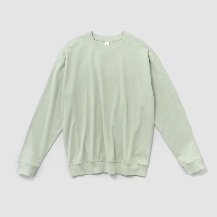 〈O2〉Tee "Rosy"  ジェンダーレス ロングスリーブＴ セージグリーン