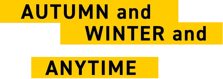 AUTUMN & WINTER & ANYTIME