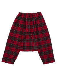 サルエルパンツ（赤のタータンチェック）