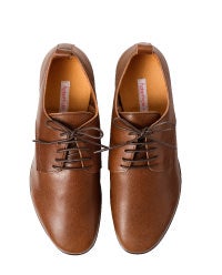 革ひも靴（茶）