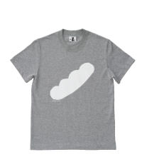 バゲットのプリントＴシャツ（グレー×白）