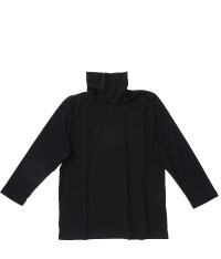 >タートルネックシャツ（黒）