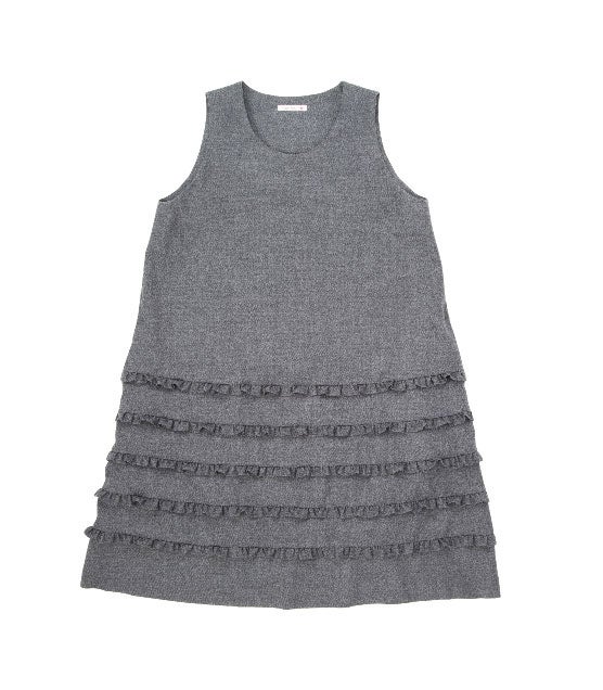 フリルがついたジャンパースカート（グレー）