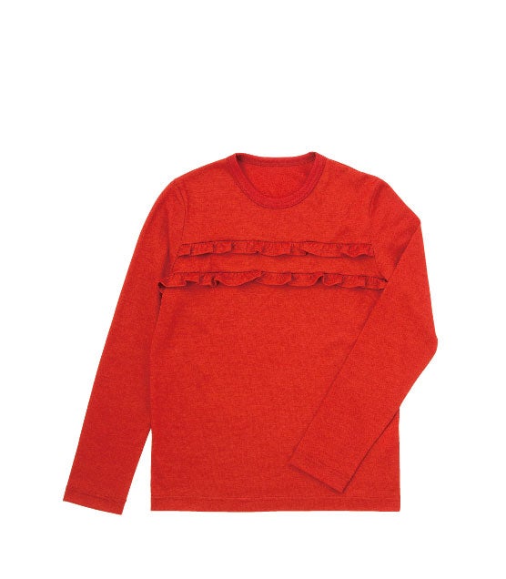 フリルＴシャツ（赤）