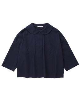 さんかくセーラーのブラウス（紺）