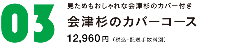 ちいさな田んぼキット 会津杉のカバー コース
