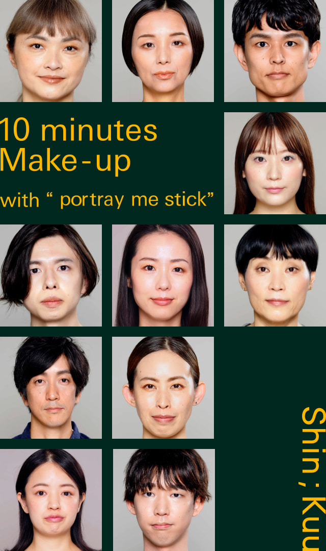 10 minutes Make-up with “portray me stick”
