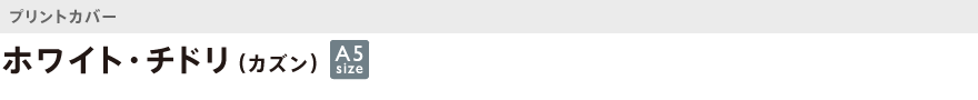 カズン・プリント・ホワイト・チドリ(カズン)