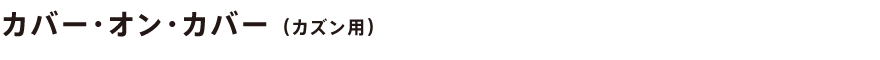 カバー・オン・カバー(カズン用)