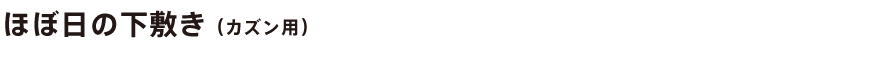 ほぼ日の下敷き(カズン用)