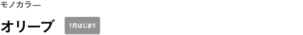 WEEKS モノカラ— <br />オリーブ