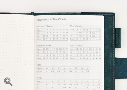 International size chart
