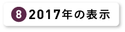 2017年の表示