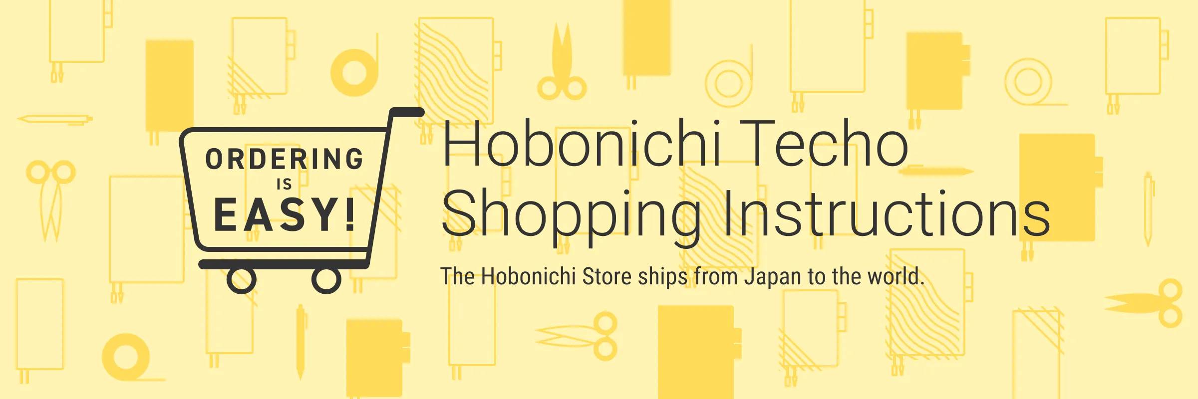 Hobonichi Techo Shopping Instructions