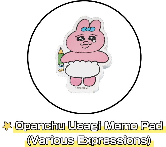 Opanchu Usagi Memo Pad (Various Expressions)
