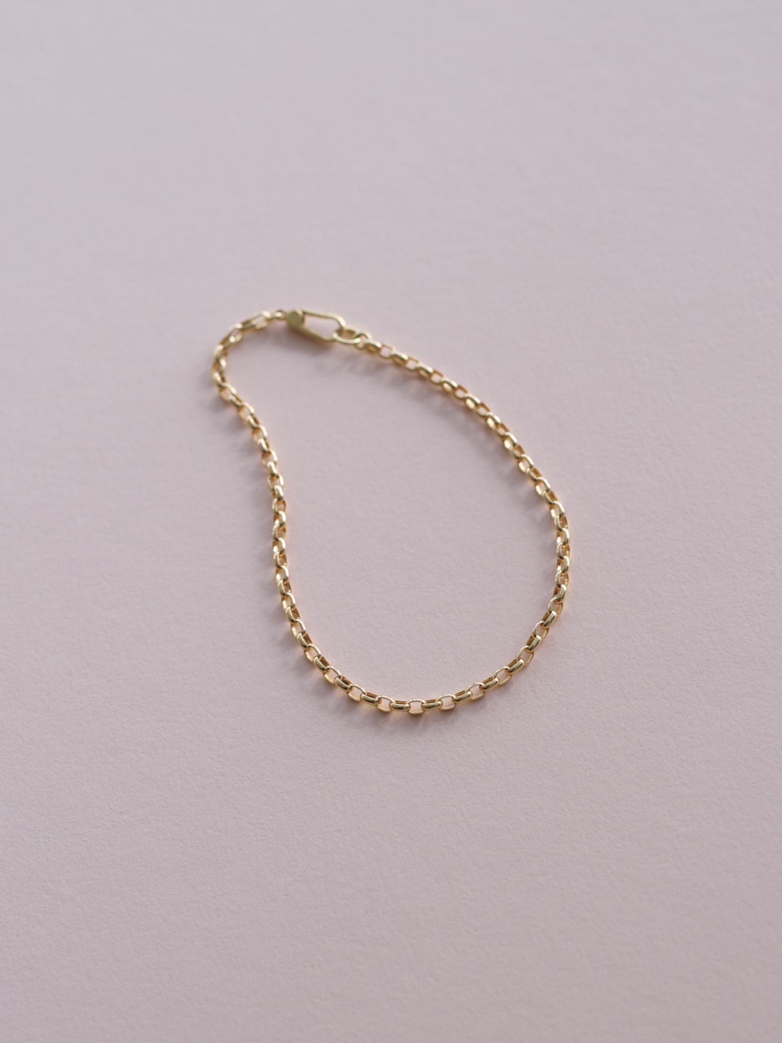 ひとさじのジュエリー une pincée Gold Collection - glacé - | オーバルチェーンブレスレット の画像１