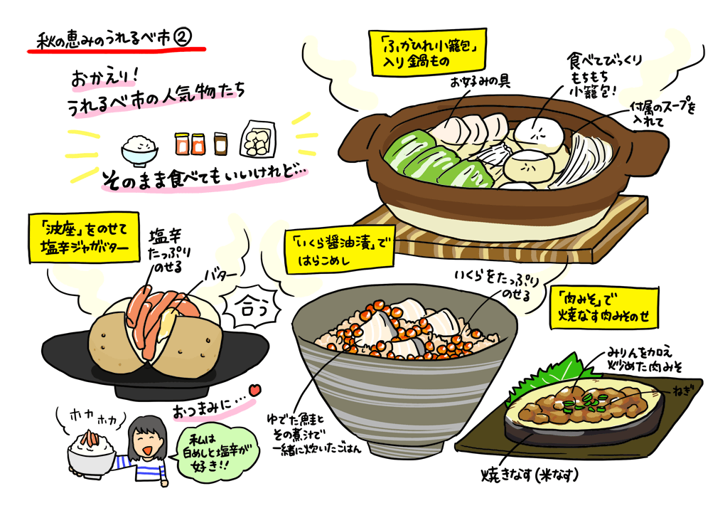 秋の恵みのうれるべ市 2