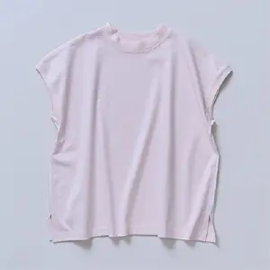 夏サラ モックネック シェルピンク