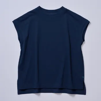 夏サラ モックネック ミッドナイト